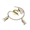 SPOT 3ΧGU10 ROSET METAL BRASS GLOSS TRINITY MC634PB3G
