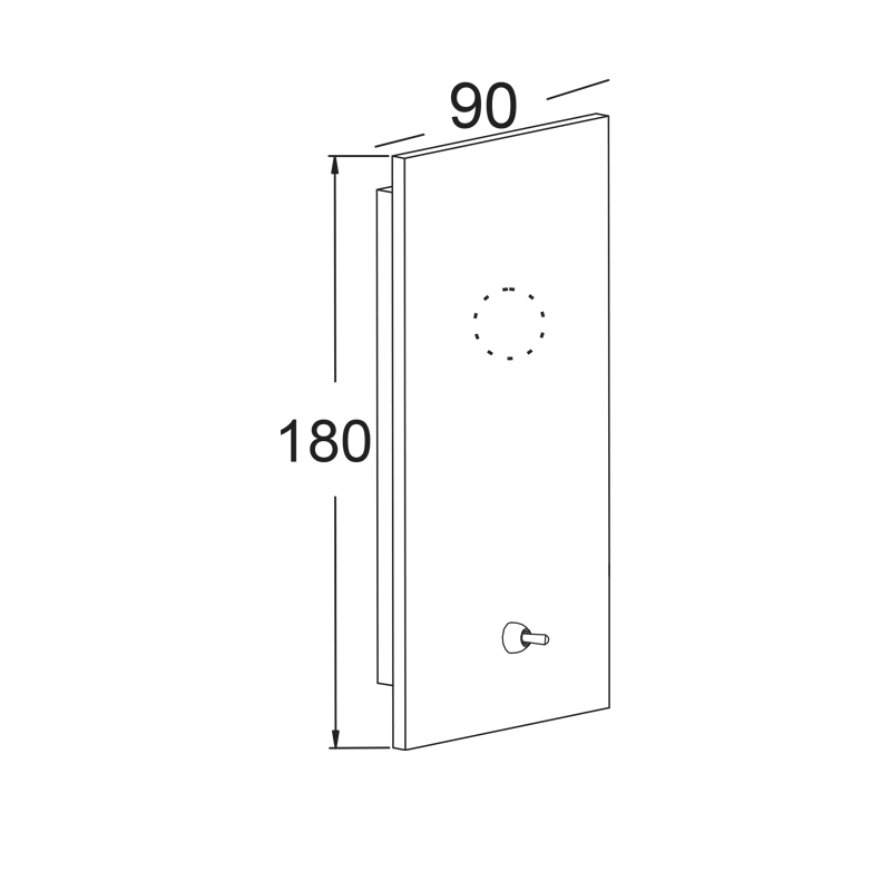 LUMINAIRE BASE 1XE27 (WITHOUT SHADE) CHROME METAL WITH SWITCH PYTHON OD5610BS