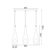 PENDANT3ΧΕ14 TRACK GLASS WITH HOLE CAVE DLA5203 PENDANT3ΧΕ14 TRACK GLASS WITH HOLE CAVE DLA5203