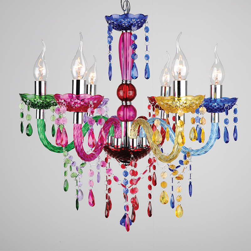 PENDANT 6X40W E14 ACRYLIC COLORED PEGASUS SF64026M PENDANT 6X40W E14 ACRYLIC COLORED PEGASUS SF64026M