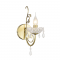 WALL MOUNTED 1XE14 METAL GOLD BRONZE+CRYSTAL 12Χ27ΧΗ37CM FABERGE DLA12151W