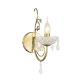WALL MOUNTED 1XE14 METAL GOLD BRONZE+CRYSTAL 12Χ27ΧΗ37CM FABERGE DLA12151W