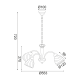 PENDANT BRONZE METALLIC 3XE14 BYRON DLX7393BR