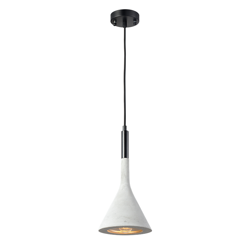 PENDANT 1XE14 CEMENT+BLACK WOOD Φ17,5ΧΗ120CM EVEREST V36174CE