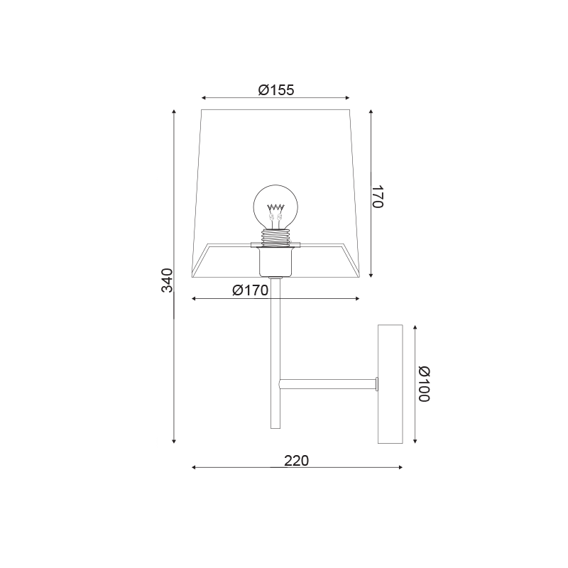 WALL MOUNTED LUMINAIRE 1XE27 METALLIC WHITE+ CANE COLOR white shade /MAT WHITE METAL 17Χ21ΧΗ35CM AGATHA ML307211WW