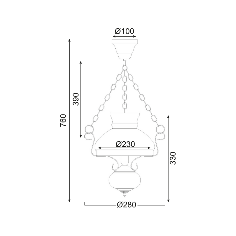 PENDANT METAL-WOOD D28 1ΧΕ27 CHALET DLA0411 PENDANT METAL-WOOD D28 1ΧΕ27 CHALET DLA0411