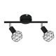 SPOT 2XE14 BLACK GRID ALADDIN MC15612B