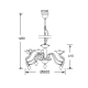 PENDANT 6X40W E14 ACRYLIC BLACK FIRENZE SF3631165 PENDANT 6X40W E14 ACRYLIC BLACK FIRENZE SF3631165
