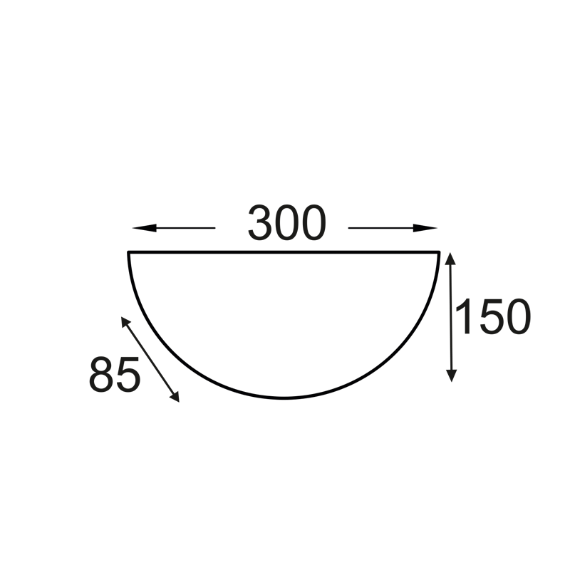 WALL LAMP D30 WHITE GLASS ALBATRE XD01302W WALL LAMP D30 WHITE GLASS ALBATRE XD01302W