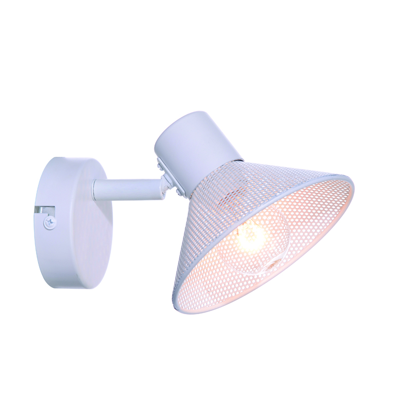 WALL MOUNTED 1ΧΕ14 PALOMA WHITE METAL 16X13X9CM TNK2831SW WALL MOUNTED 1ΧΕ14 PALOMA WHITE METAL 16X13X9CM TNK2831SW