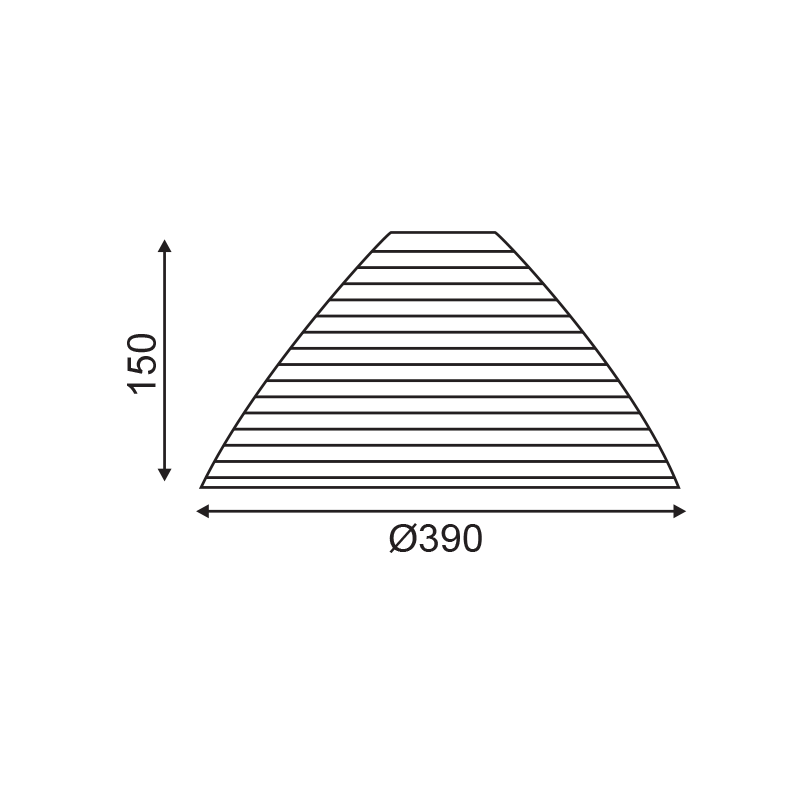 PHASING OUT GLASS WHITE MAT OUTSIDE- SILVER INSIDE Φ39ΧΗ15CM FOR E27 TOKYO 2390039WS