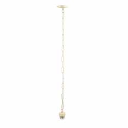 PHASING OUT PENDANT 1XE27 METAL CREM+CHAIN Η100CM 2600CM PHASING OUT PENDANT 1XE27 METAL CREM+CHAIN Η100CM 2600CM