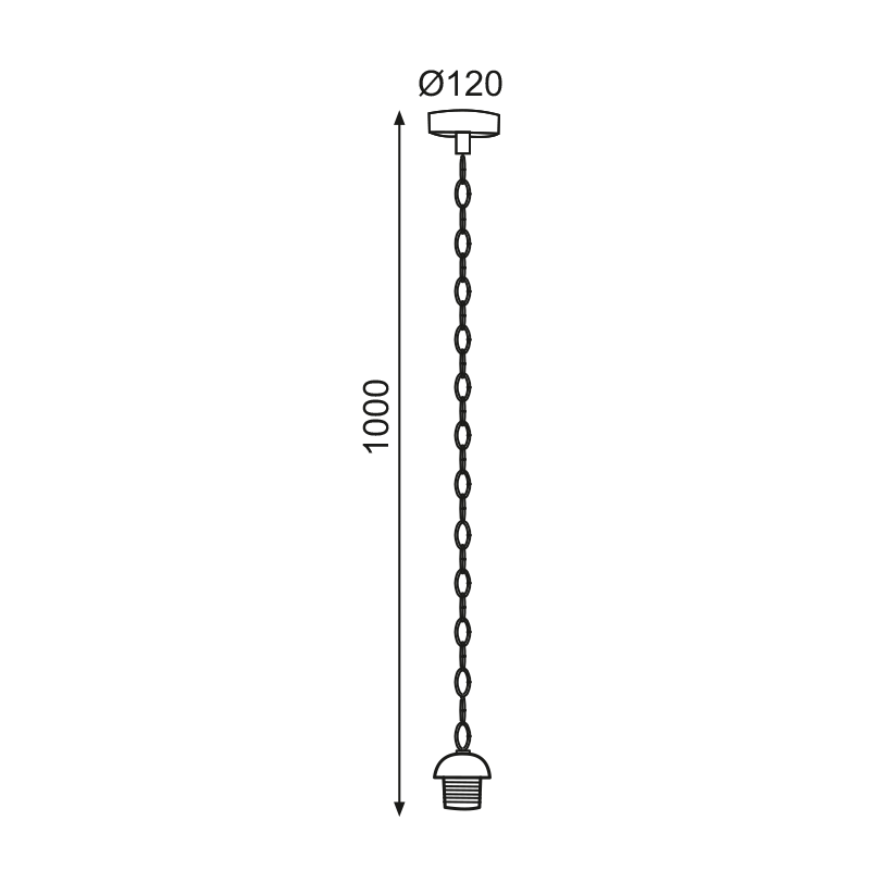 PHASING OUT PENDANT 1XE27 METAL CREM+CHAIN Η100CM 2600CM PHASING OUT PENDANT 1XE27 METAL CREM+CHAIN Η100CM 2600CM