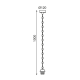 PHASING OUT PENDANT 1XE27 METAL CREM+CHAIN Η100CM 2600CM PHASING OUT PENDANT 1XE27 METAL CREM+CHAIN Η100CM 2600CM