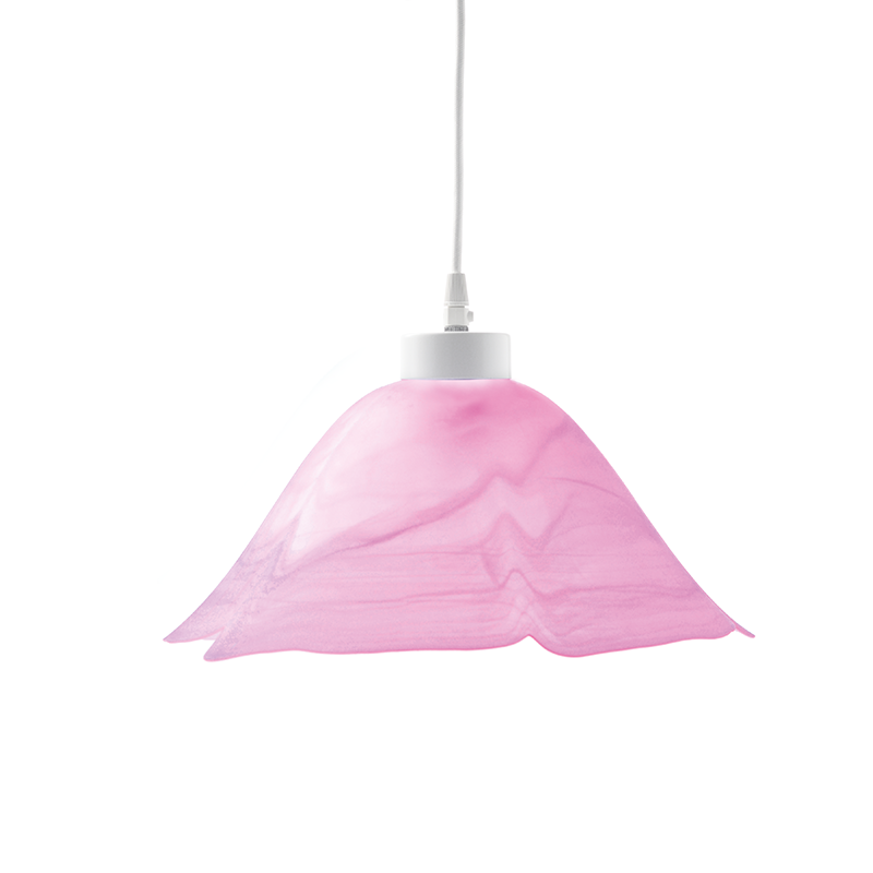 PHASING OUT GLASS No379 D33 W. ALABASTER PINK SATIN MELROSE 3795