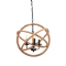 PHASING OUT PENDANT 3XE14 METAL BLACK CIRCLES+ROPE Φ50ΧΗ120CM CERN 563503PCR