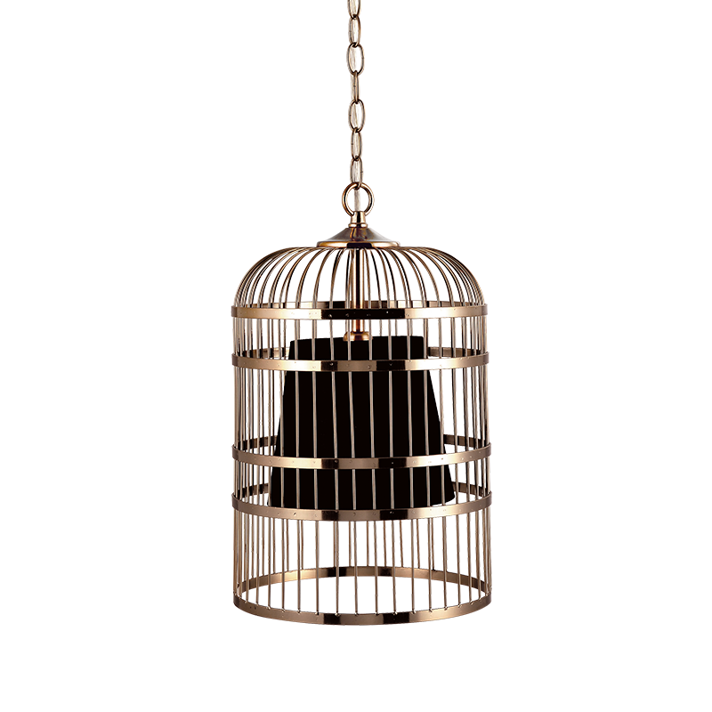 PHASING OUT PENDANT 1XE14 METALLIC BRASS+BLACK SHADE Φ25ΧΗ120CM HECTOR AD80391P
