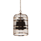 PHASING OUT PENDANT 1XE14 METALLIC BRASS+BLACK SHADE Φ25ΧΗ120CM HECTOR AD80391P