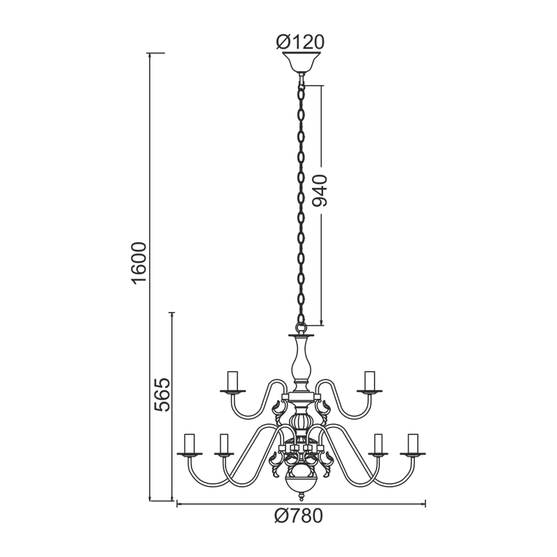 PHASING OUT PENDANT 12XE14 METAL PATINΑ GOLD Φ78ΧH160CM VELVET DLA120012P PHASING OUT PENDANT 12XE14 METAL PATINΑ GOLD Φ78ΧH160CM VELVET DLA120012P