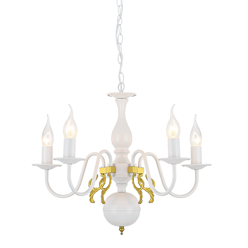 PHASING OUT PENDANT 5XE14 METAL PATINΑ GOLD Φ50ΧH93,5CM VELVET DLA12005P