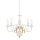 PHASING OUT PENDANT 5XE14 METAL PATINΑ GOLD Φ50ΧH93,5CM VELVET DLA12005P