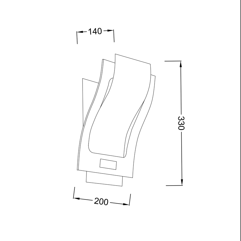 PHASING OUT WALL LAMP 1X40W E27 ELIPSO ELIPSO ELIPSOMB0008 PHASING OUT WALL LAMP 1X40W E27 ELIPSO ELIPSO ELIPSOMB0008
