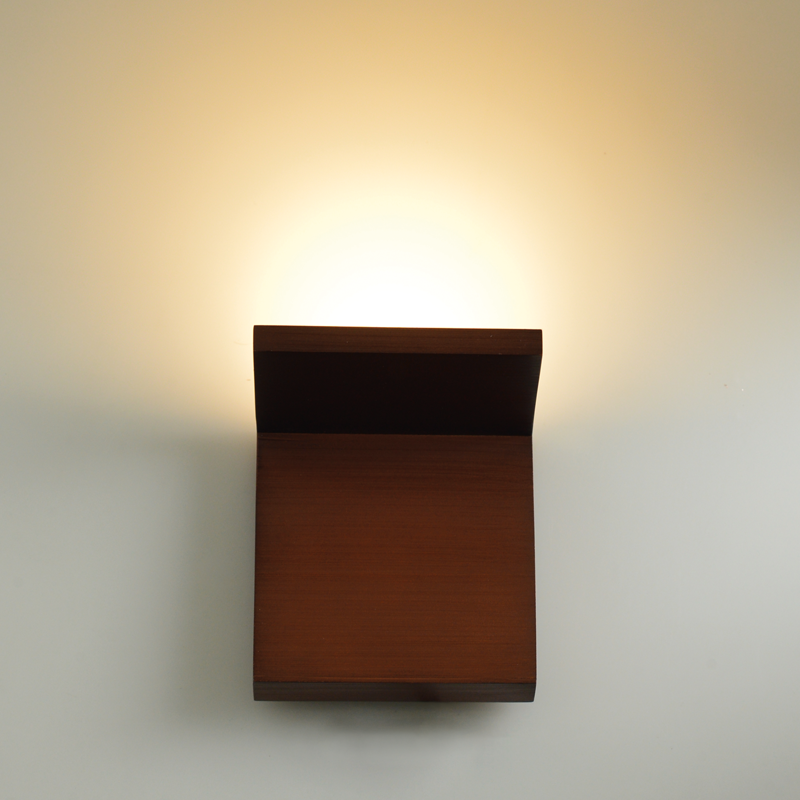 PHASING OUT WALL MOUNTED WOOD COLOR LED UPSIDE TETRIS 4W 230V 3000K 30000hrs 10Χ101Χ10CM TETRIS L36291WD