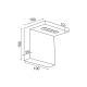 PHASING OUT WALL MOUNTED WOOD COLOR LED UPSIDE TETRIS 4W 230V 3000K 30000hrs 10Χ101Χ10CM TETRIS L36291WD
