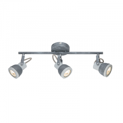 PHASING OUT WALL MOUNTED LUMINAIRE 3×GU10 METALLIC CEMENT SHADE 45×10×19CM INKA MC167793C