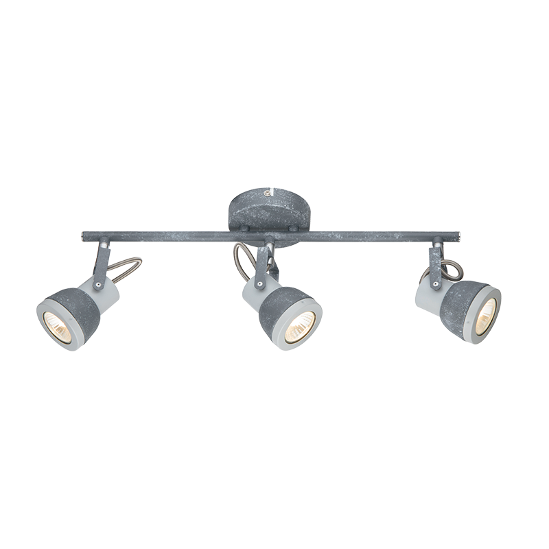 PHASING OUT WALL MOUNTED LUMINAIRE 3×GU10 METALLIC CEMENT SHADE 45×10×19CM INKA MC167793C PHASING OUT WALL MOUNTED LUMINAIRE 3×GU10 METALLIC CEMENT SHADE 45×10×19CM INKA MC167793C