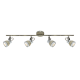 PHASING OUT WALL MOUNTED LUMINAIRE 4×GU10 METALLIC RUST SHADE 68×10×19CM INKA MC167794R PHASING OUT WALL MOUNTED LUMINAIRE 4×GU10 METALLIC RUST SHADE 68×10×19CM INKA MC167794R