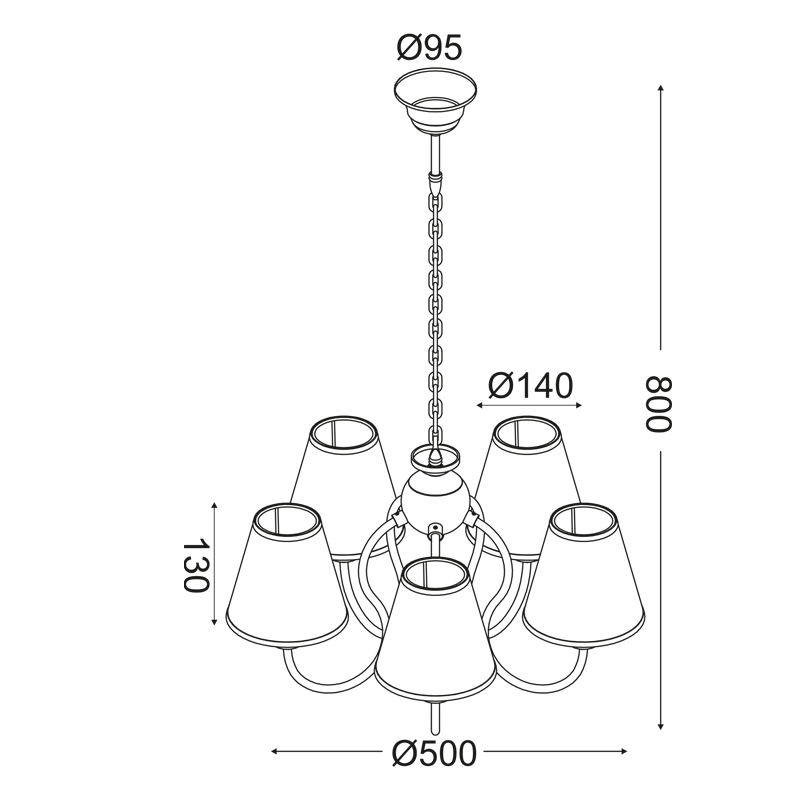 PHASING OUT KIDS PENDANT 5XE14 MULTICOLOR SHADE Φ50ΧΗ80CM RAINBOW MD130945 PHASING OUT KIDS PENDANT 5XE14 MULTICOLOR SHADE Φ50ΧΗ80CM RAINBOW MD130945