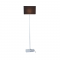 PHASING OUT FLOOR LAMP CHROME METAL 1XE27 BLACK CABLE RECTANGLE BASE Η123cm MIX MATCH MF15018CHB