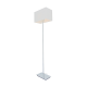 PHASING OUT FLOOR LAMP CHROME METAL 1XE27 WHITE CABLE RECTANGLE BASE Η123cm MIX MATCH MF15018CHW PHASING OUT FLOOR LAMP CHROME METAL 1XE27 WHITE CABLE RECTANGLE BASE Η123cm MIX MATCH MF15018CHW