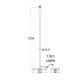 PHASING OUT FLOOR LAMP CHROME METAL 1XE27 WHITE CABLE RECTANGLE BASE Η123cm MIX MATCH MF15018CHW PHASING OUT FLOOR LAMP CHROME METAL 1XE27 WHITE CABLE RECTANGLE BASE Η123cm MIX MATCH MF15018CHW