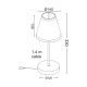 PHASING OUT KIDS TABLE LIGHT 1XE14 MULTICOLOR SHADE Φ14ΧΗ29CM RAINBOW MT130941