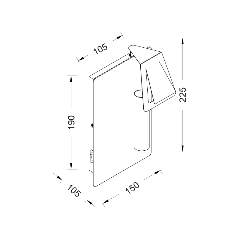 PHASING OUT KIDS WALL MOUNTED 1XE14 METAL WHITE 15Χ11ΧΗ23CM MARRIOT MXB150021C PHASING OUT KIDS WALL MOUNTED 1XE14 METAL WHITE 15Χ11ΧΗ23CM MARRIOT MXB150021C