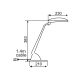 PHASING OUT DESK LAMP 2X9W G23 GREY DOVE SF069AG