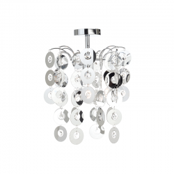 PHASING OUT PENDANT 1XE27 ACRYLIC+ CHROME METAL Φ30ΧΗ46CM FAIDRA SF171411C PHASING OUT PENDANT 1XE27 ACRYLIC+ CHROME METAL Φ30ΧΗ46CM FAIDRA SF171411C