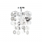 PHASING OUT PENDANT 1XE27 ACRYLIC+ CHROME METAL Φ30ΧΗ46CM FAIDRA SF171411C