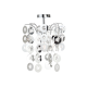 PHASING OUT PENDANT 1XE27 ACRYLIC+ CHROME METAL Φ30ΧΗ46CM FAIDRA SF171411C