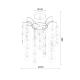 PHASING OUT PENDANT 1XE27 ACRYLIC+ CHROME METAL Φ30ΧΗ46CM FAIDRA SF171411C