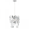 PHASING OUT PENDANT 1XE27 ACRYLIC+ CHROME METAL Φ30ΧΗ130CM FAIDRA SF171411P