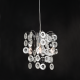 PHASING OUT PENDANT 1XE27 ACRYLIC+ CHROME METAL Φ30ΧΗ130CM FAIDRA SF171411P