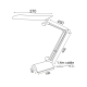 PHASING OUT DESK LAMP 1X11W G23 GREY TATE SF2801G