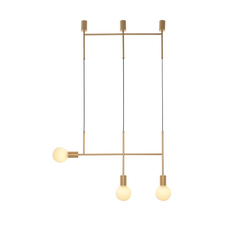 PHASING OUT PENDANT LUMINAIRE 3ΧE27 GOLD METAL 64X4X110CM KYOTO TNK853P64GD PHASING OUT PENDANT LUMINAIRE 3ΧE27 GOLD METAL 64X4X110CM KYOTO TNK853P64GD