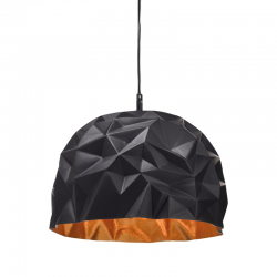 PHASING OUT PENDANT 1XE27 RESIN BLACK+GOLD POLYGON Φ38H120CM POLLOK V35078BG PHASING OUT PENDANT 1XE27 RESIN BLACK+GOLD POLYGON Φ38H120CM POLLOK V35078BG