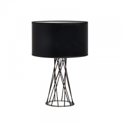 PHASING OUT TABLE LUMINAIRE 1XE27 BLACK METALLIC BASE+BLACK SHADE ACACIA V35135TBK PHASING OUT TABLE LUMINAIRE 1XE27 BLACK METALLIC BASE+BLACK SHADE ACACIA V35135TBK