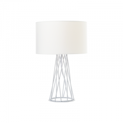 PHASING OUT TABLE LUMINAIRE 1XE27 WHITE METALLIC BASE+WHITE SHADE ACACIA V35135TWH PHASING OUT TABLE LUMINAIRE 1XE27 WHITE METALLIC BASE+WHITE SHADE ACACIA V35135TWH