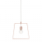 PHASING OUT PENDANT 1XE27 METAL COPPER quadrilateral 35ΧΗ120CM TWIGGY V35183CP